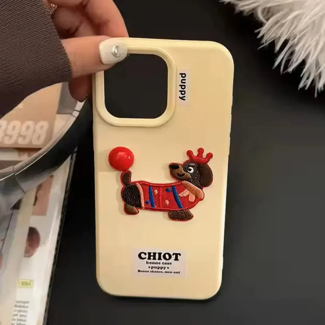 Cute 3D Patterns Silicone TPU Case for iPhone 12 iPhone 12 Puppys Cases & Covers Cute 3D Patterns Silicone TPU Case for iPhone 12 iPhone 12 Puppys Cases & Covers